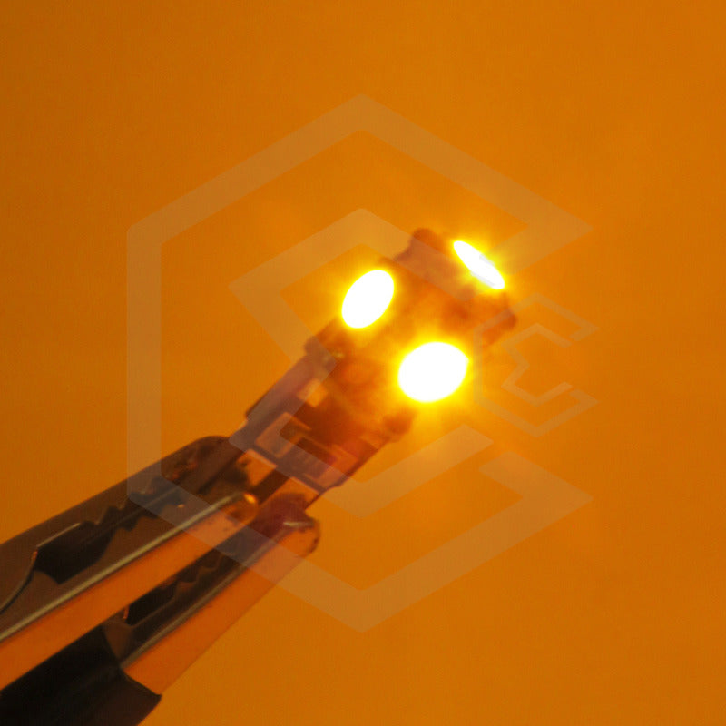 Kit De 10 Focos De Pellizco T10 5  Leds 5050 Alta Potencia
