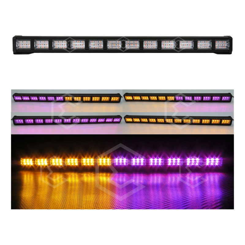 Barra 216 Led 19 Funciones 12 Módulos Bicolor Estrobo 12-24v