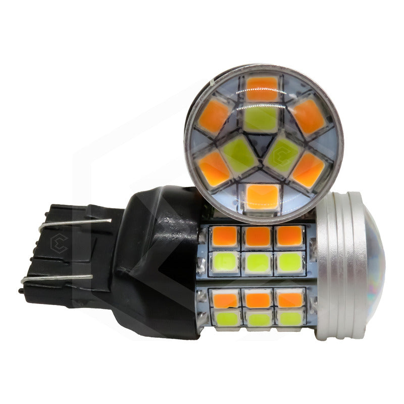 Dos Focos Led 1034 7443 1157 3157 T20 Canbus Dual Color 12v