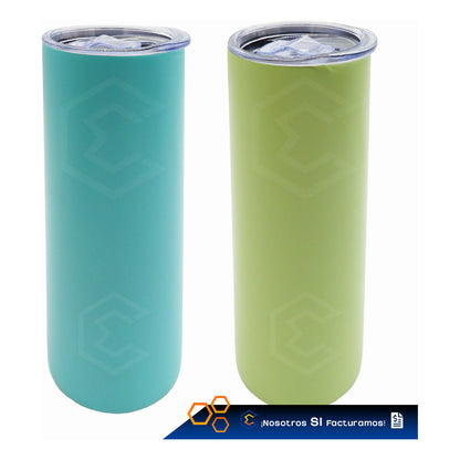 5 Termo Vaso Personalizado Nombre Logo 600ml Láser Inoxidabl