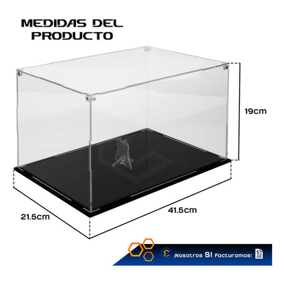 Caja Exhibición Acrilico Para Ducati Panigale V4 Lego 40x20 Blanco