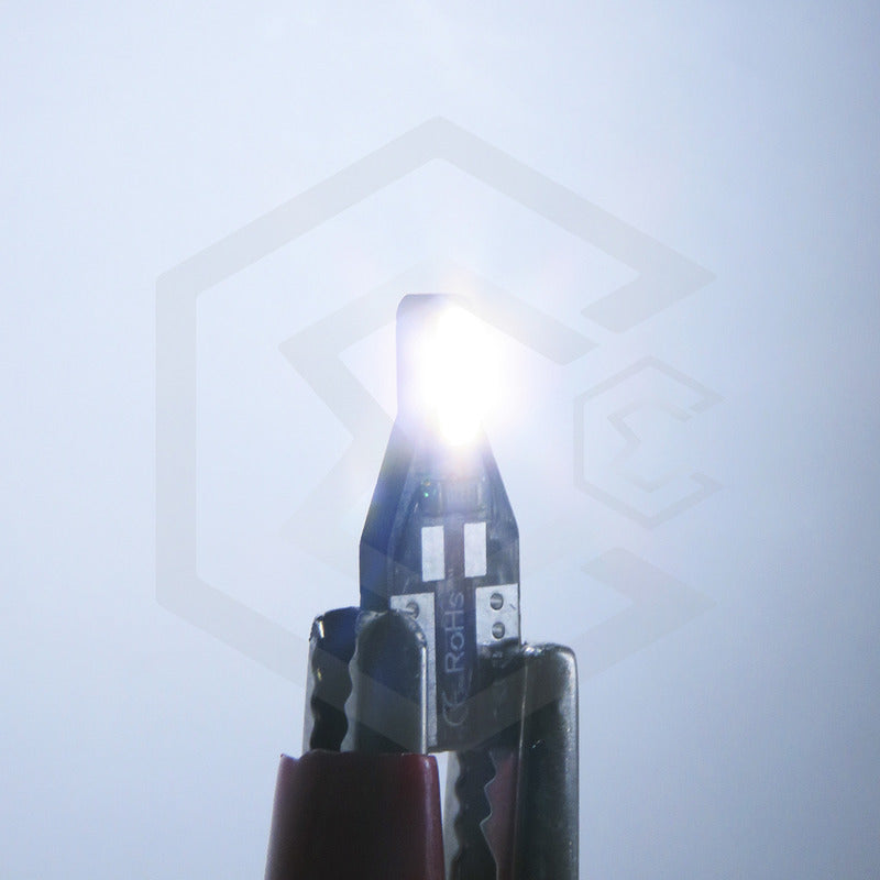 Par De Focos Pellizco 2 Leds Canbus T10 W5w 12v Alto Brillo