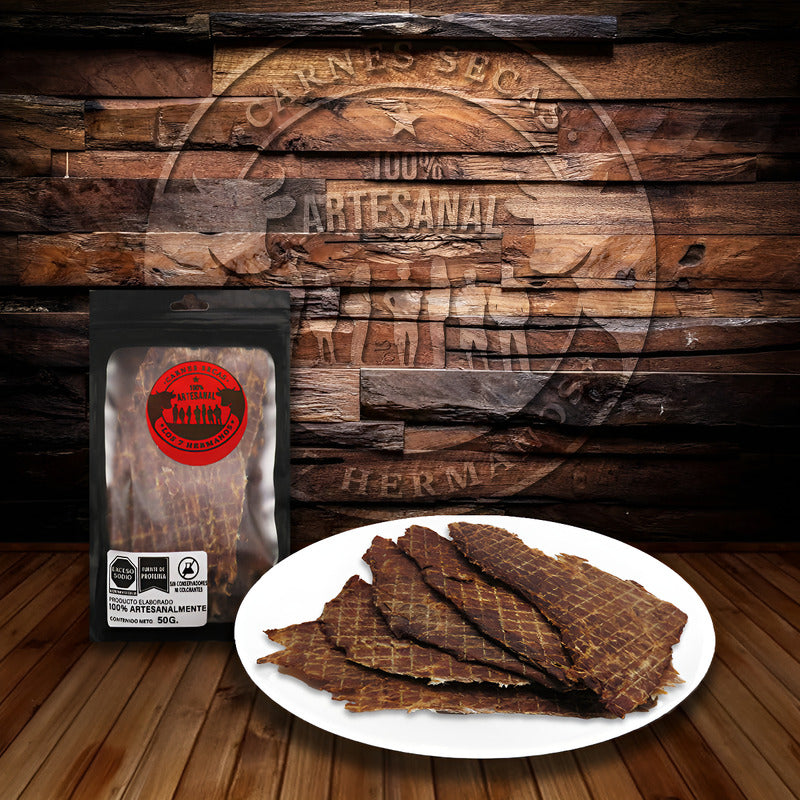 Carne Seca Laminada Artesanal De Res Sal Himalaya Snack 50g