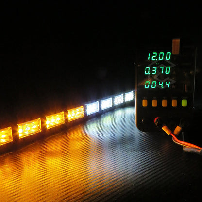 Barra 216 Led 19 Funciones 12 Módulos Bicolor Estrobo 12-24v