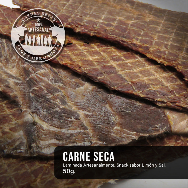 Carne Seca Laminada Artesanal De Res Limón Y Sal Snack 50g