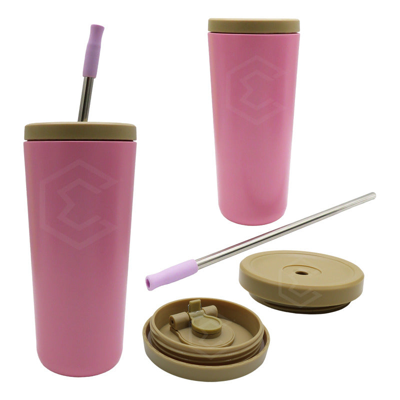 Termo Vaso Personalizado Nombre Logo Láser 750ml Acero Inox