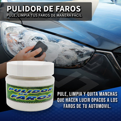3 Pulidor Para Restaurar Faros Calaveras Gran Acabado 150gr Blanco
