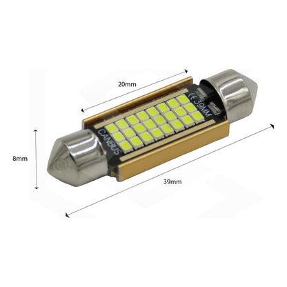 Kit De 10 Focos Interior 27 Leds Canbus 31mm 36mm 39mm 41mm