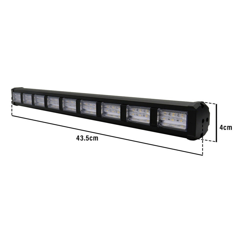 Barra 162 Leds 19 Funciones 9 Módulos Bicolor Estrobo 12-24v