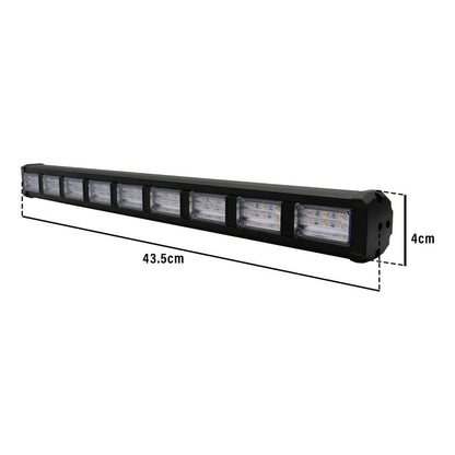 Barra 162 Leds 19 Funciones 9 Módulos Bicolor Estrobo 12-24v