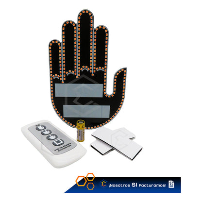 Señal De Mano Gesto Led Para Coche Con Control Remoto 12v Manita