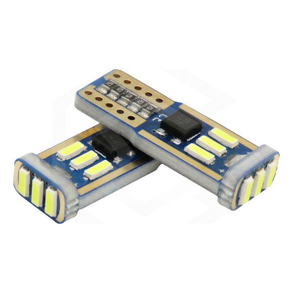 Kit 10 Focos De Pellizco T10 9 Leds Canbus No Error 4014 12v
