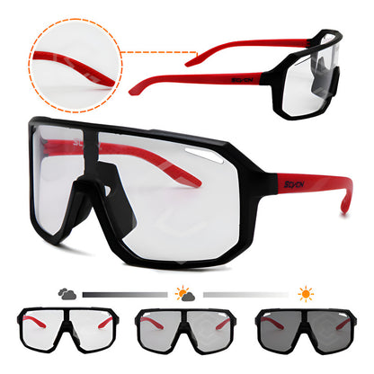Lentes Gafas Rojo Fotocromáticas Deportivas Proteccion Uv400 Rojo