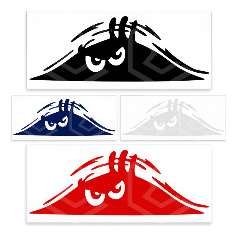 2 Calcomanía Sombra Fantasma Sticker Vinil Auto Moto 25x10cm