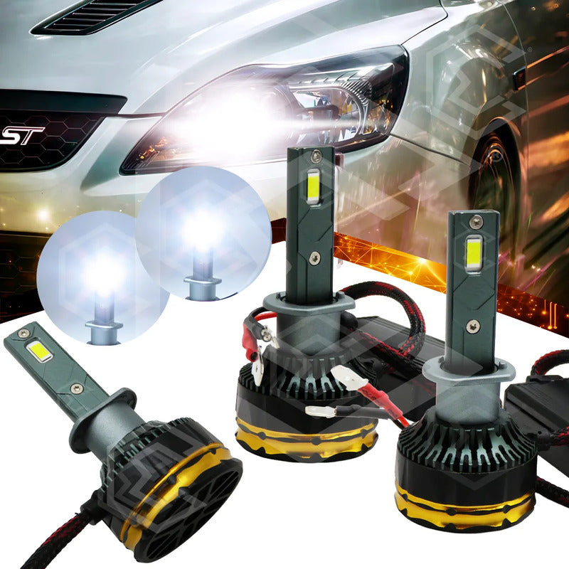 2 Focos Led H1 Canbus Ventilador Alta Baja 28000lm 71w 9-36v H1
