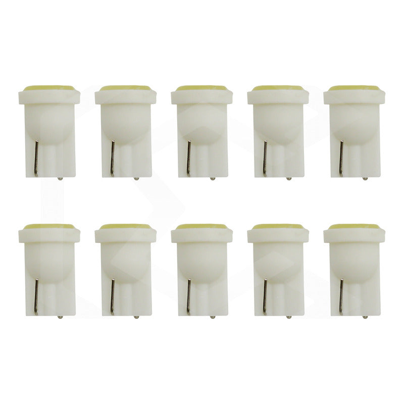 Kit De 10 Focos De Pellizco T10 1  Led Cob Alta Potencia 12v