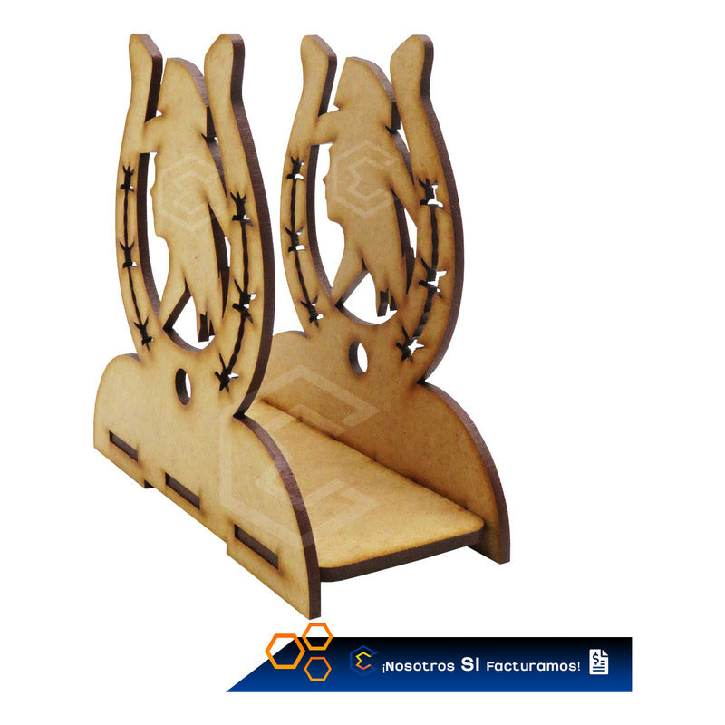 Kit 60 Servilletero Vaquero Sombrero Recuerdos 12cm Mdf 3mm