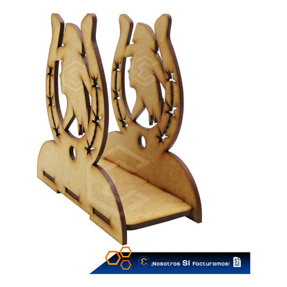 Kit 60 Servilletero Vaquero Sombrero Recuerdos 12cm Mdf 3mm