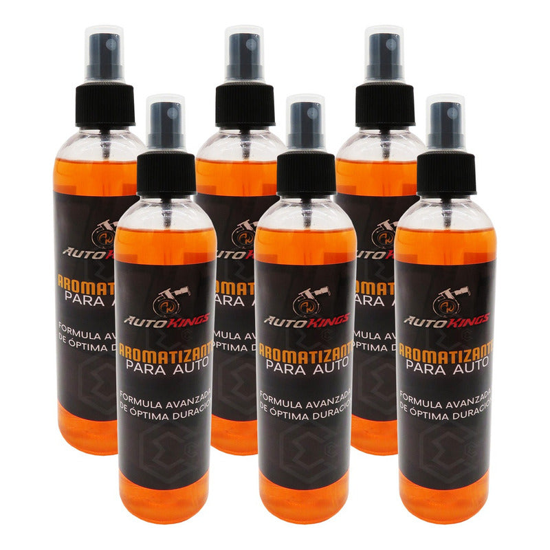 6 Aromatizante P Auto Desodorante Liquido Casa Oficina 270ml