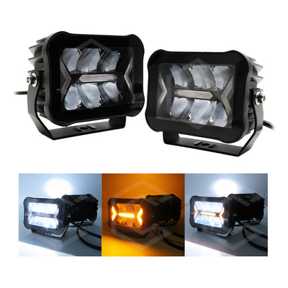 Par De Faros 26 Led Blanco Fijo Luz De Cortesía 49.3w 10-30v