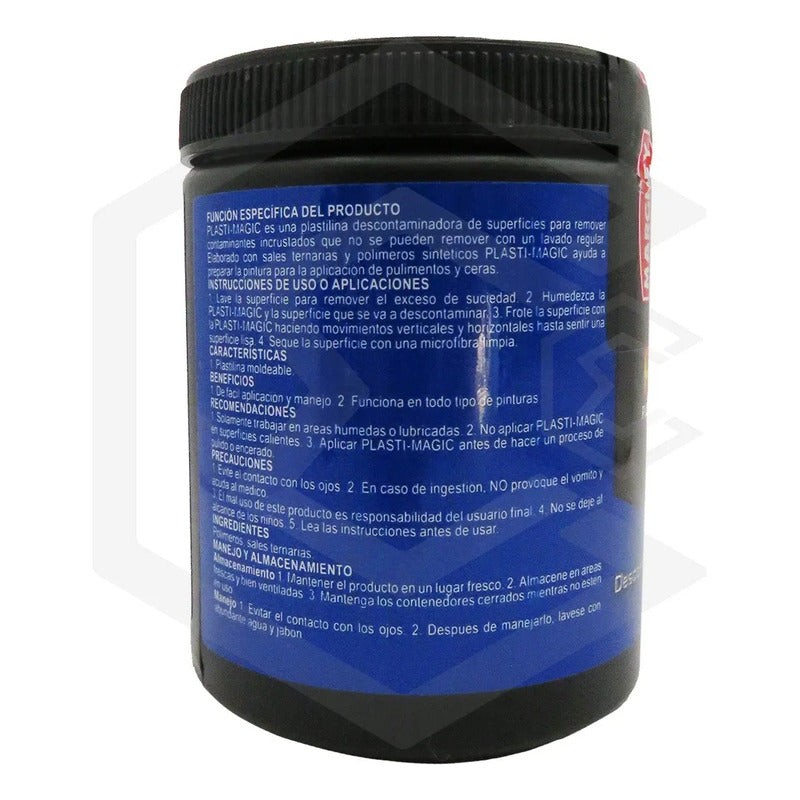 Plastilina Arcilla Descontamina Plasti Magic 100gr Margrey Negro