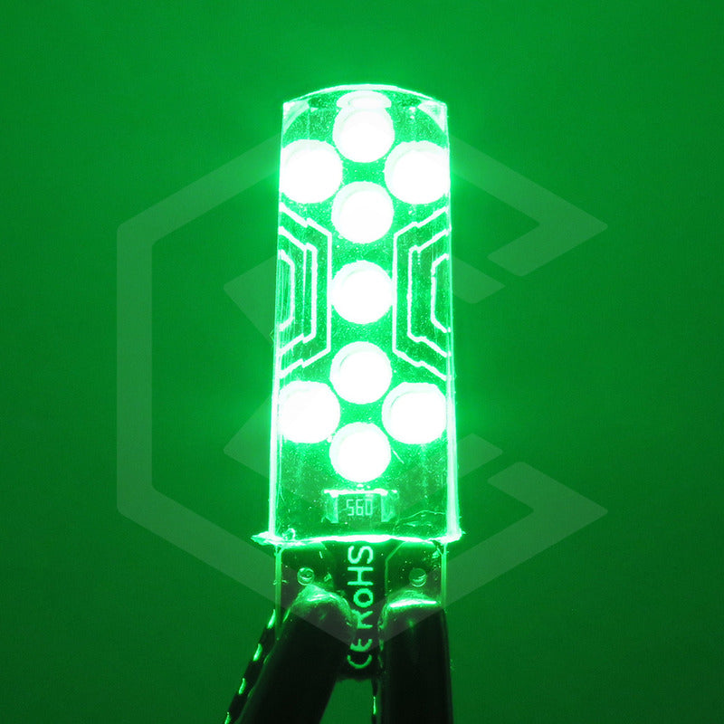Kit De 10 Focos De Pellizco T10 18 Led Cob Gel Alta Potencia
