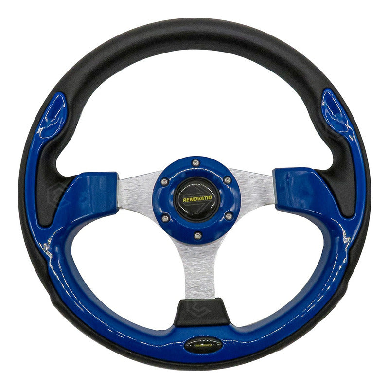 Volante Deportivo Universal De Metal Con Acabado Gloss 32cm