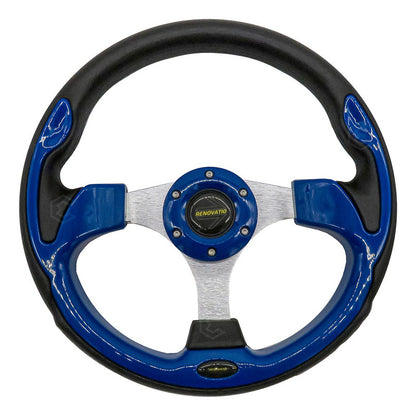 Volante Deportivo Universal De Metal Con Acabado Gloss 32cm