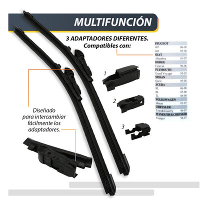 Pluma Limpiaparabrisa Tipo Banana Auto Camión Varias Medidas