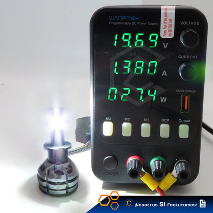 2 Focos Led H3 Ventilador Alta Baja Tricolor 18,000lm 12-24v H3