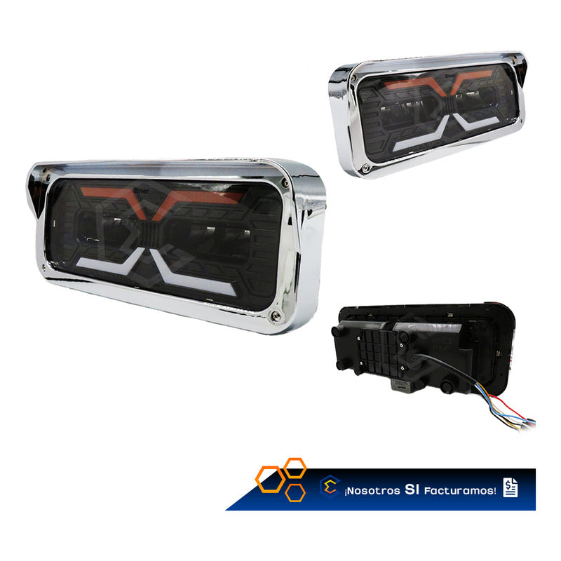 Par Faros Unidad Principal Kenworth T800 T600 Freightliner Ambos Lados