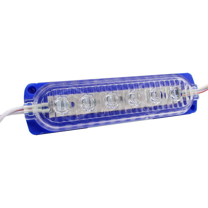 20 Módulos 6 Led Acrilico Alta Intensidad Color A Elegir 12v