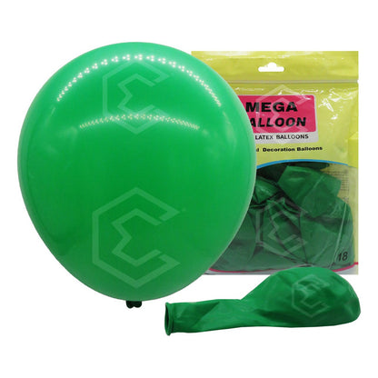 Bolsa 25 Globos Verde Limón Brilloso #18 Fiestas Bodas Latex Verde Limón Brilloso