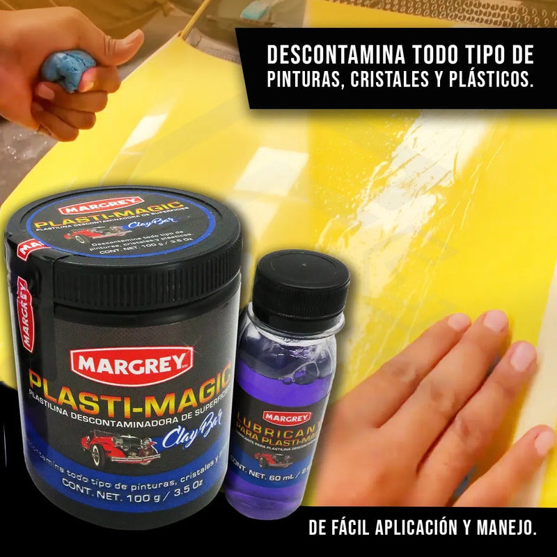 Plastilina Arcilla Descontamina Plasti Magic 100gr Margrey Negro