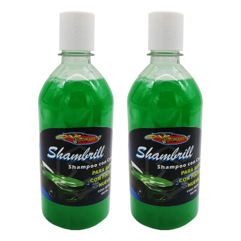 2 Shampoo Con Cera Pinturas Nuevas Limpieza Proteccion 500ml