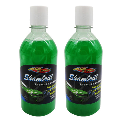 2 Shampoo Con Cera Pinturas Nuevas Limpieza Proteccion 500ml