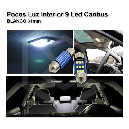 Par De Focos Luz Interior 18 Leds Canbus 31mm 36mm 39mm 41mm