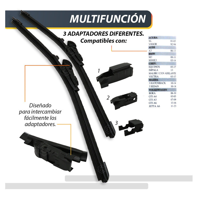 Pluma Limpiaparabrisa Tipo Banana Auto Camión Varias Medidas