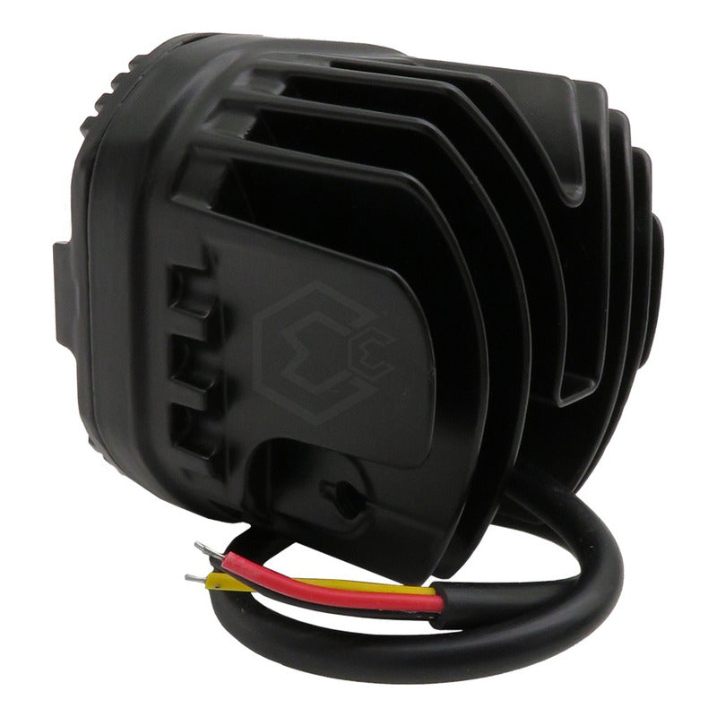 Faros Cuadrado 8 Hiperled C/lupa Rojo Blanco Ambar 12-24v