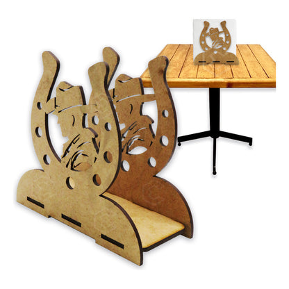 Kit 15 Servilletero Vaquero Herradura Recuerdos 12cm 3mm Mdf Vaquero