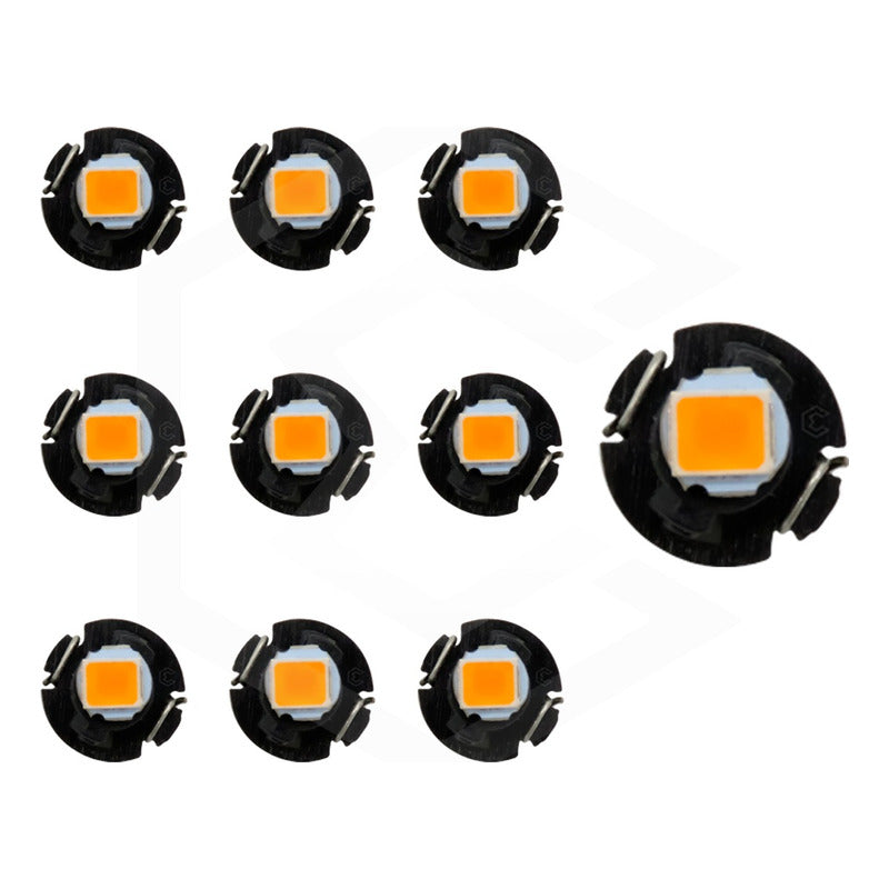 Kit 10 Focos Led T3 T4.2 T4.7 Clúster Para Tablero Fija 12v