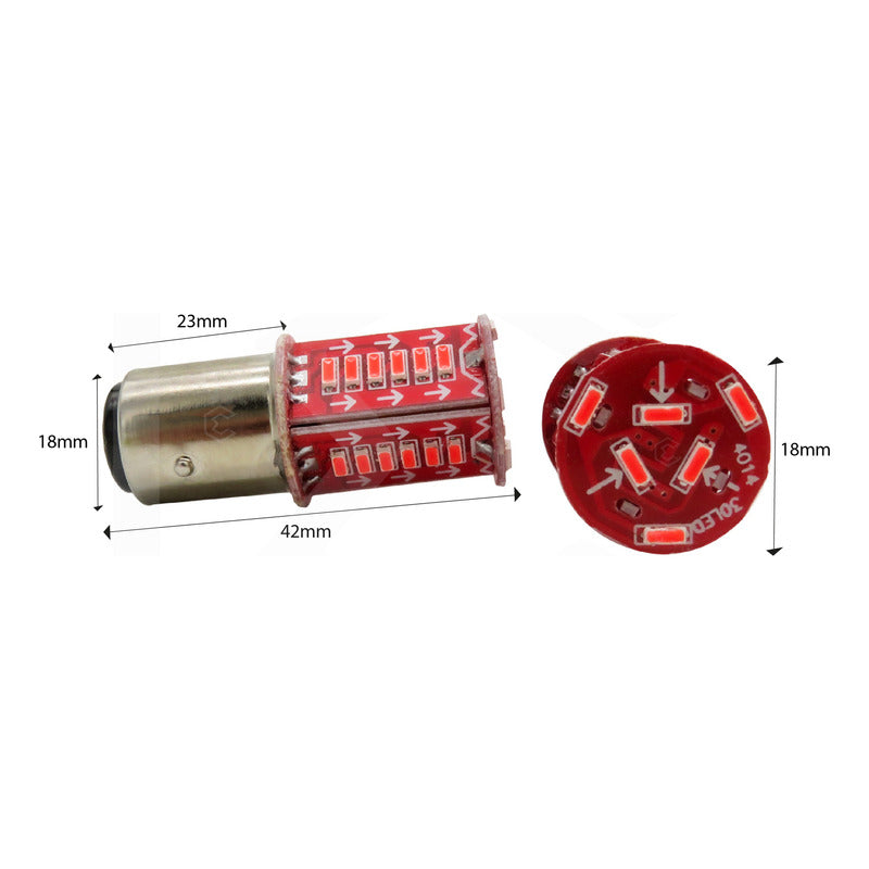 2 Focos Calavera 1157 1156 3157 7440 7443 30 Led Estrobo 12v