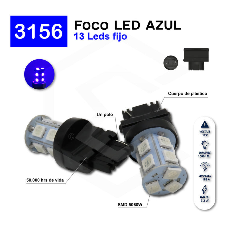 Par Focos 13 Leds 3156 Cuarto Direccional Función Fija 12v