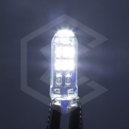 Kit De 10 Focos De Pellizco T10 15 Leds Encapsulado 3014 12v