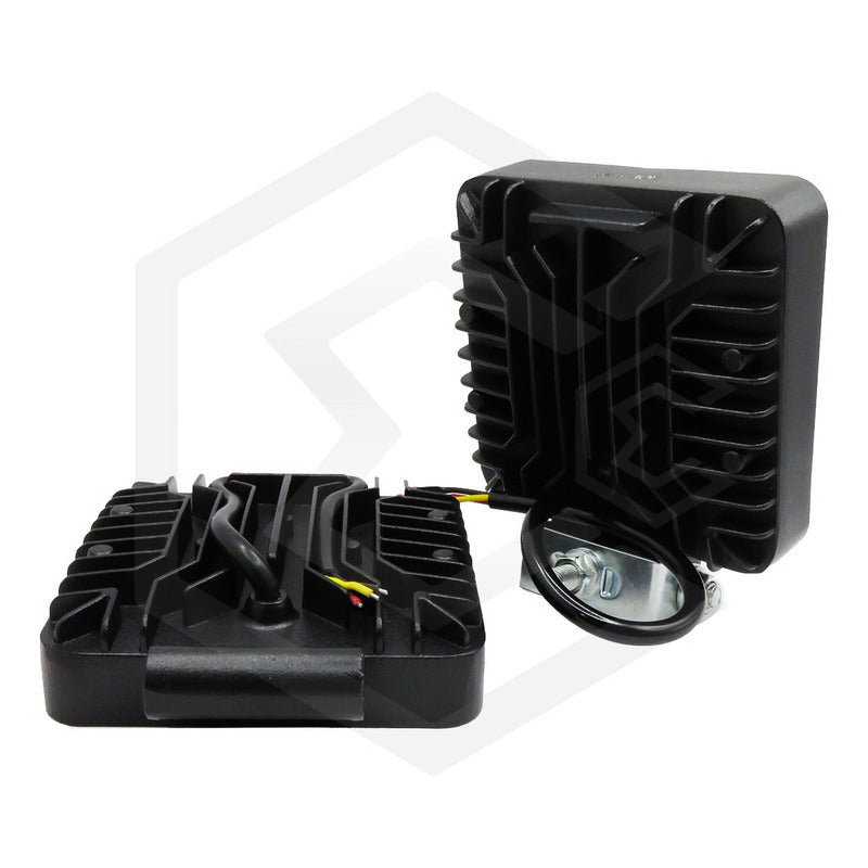 Par De Faros 30 Leds 9-30v Luz Blanca/rojo/azul 6 Funciones