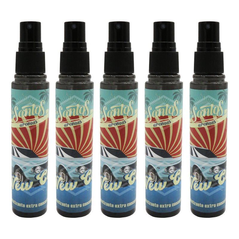 5 Aromatizante Botella Spray Liquido 60ml Auto Casa Ambiente