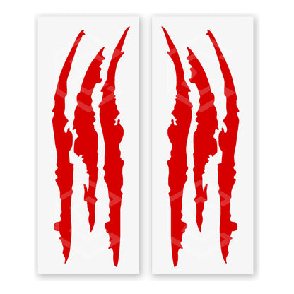 10 Calcomanía Arañazo Garra Sticker Vinil Auto Moto 2 Piezas