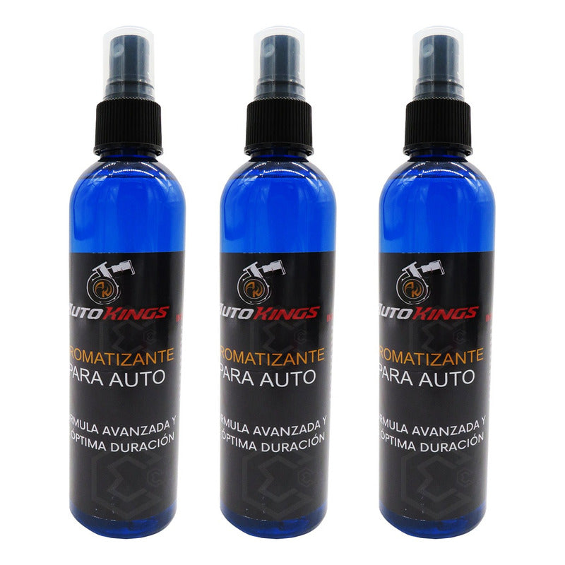 3 Aromatizante P Auto Desodorante Liquido Casa Oficina 270ml