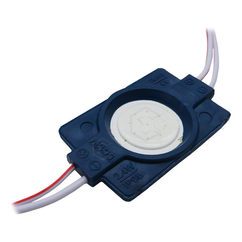 20 Módulos De 9 Led Cob Plasma Redondos Alta Intensidad 12v