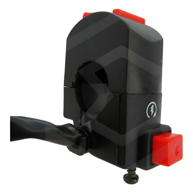 Switch Interruptor Para Moto Manubrio 2 Botones Marcha Led